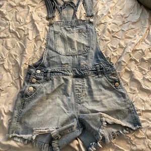 SOLD Distressed overalls